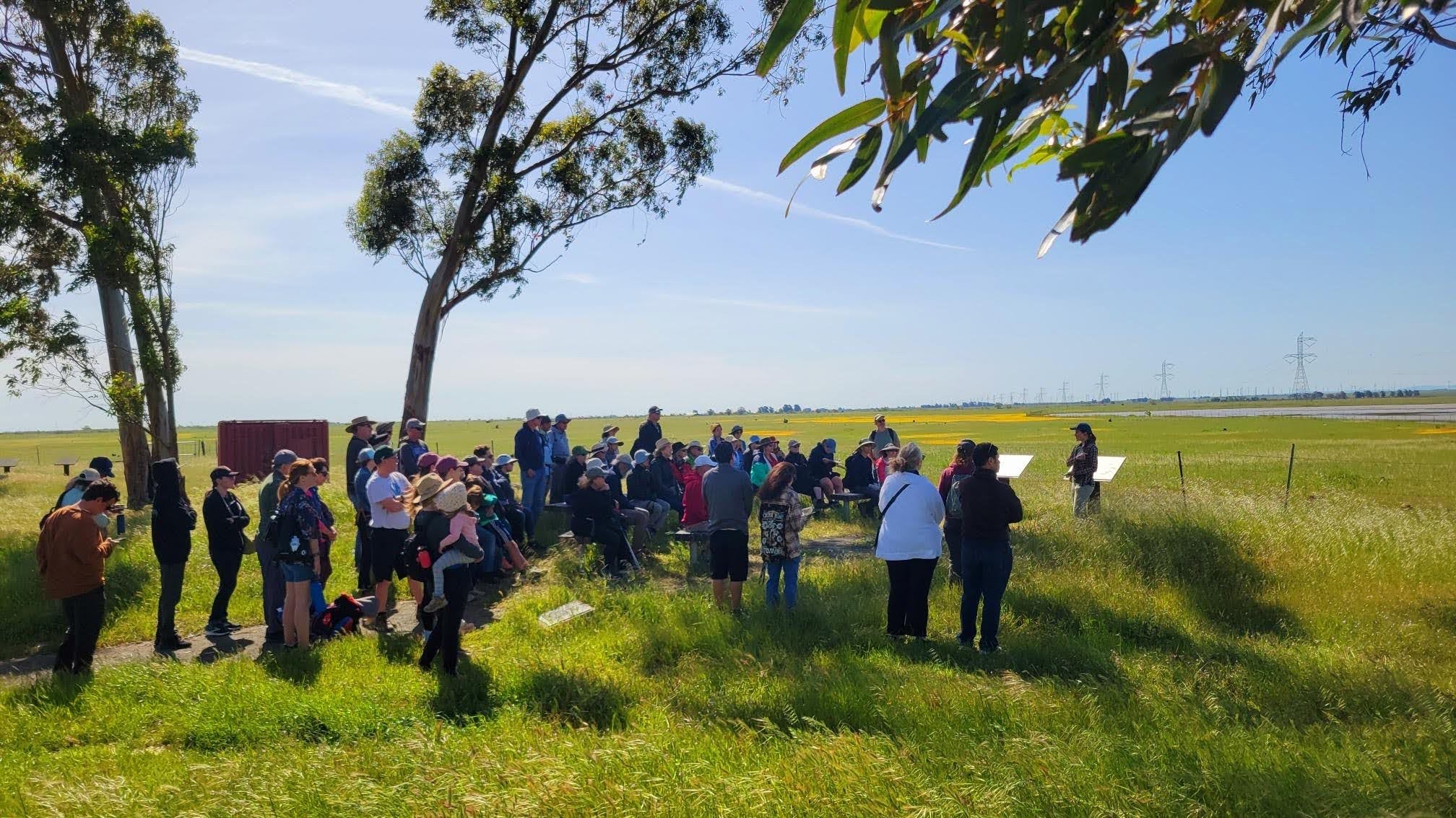 Lauren on docent duty hosting a natural history talk at Jepson Prairie